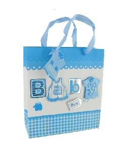 Pungă de cadou pentru nou-născut - Albastru Baby (12 buc.)