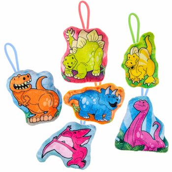 MIX DINOZAURI DIN PLUȘ - 13.5 Cm. (24 buc.)