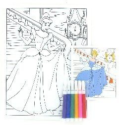 Set tablouri de colorat cu carioci (12 buc.)