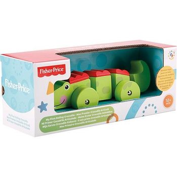 Fisher-Price Primul Meu Crocodil din Lemn care se Mișcă (2 buc.)