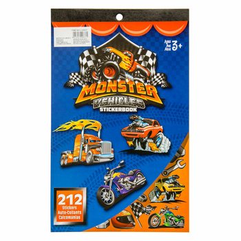 Carte cu autocolante Monster Truck 212 piese (12 buc.)