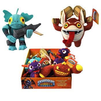 Jucării de pluș Skylanders cu sunet în display (12 buc.)