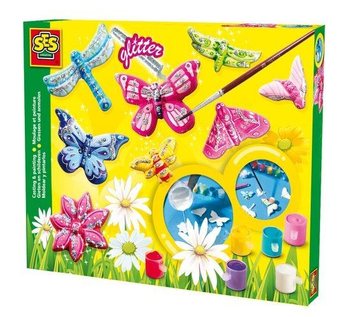 SES Creative Set Turnat și Pictat - Fluturi (1 buc.)