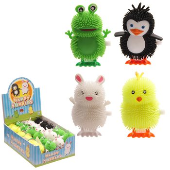 ANIMALE CU MECANISM HAPPY HOPPER ÎN DISPLAY (24 buc.)