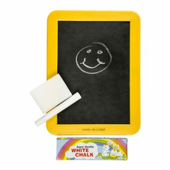 Table cu Cretă, Burete și Creta - Culori Mixte (12 buc.)
