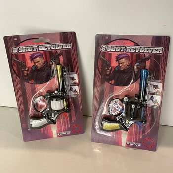 PISTOL CU CAPSE 8 FOCURI PE CARD (24 buc.)