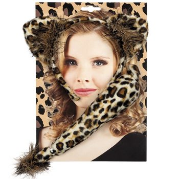 SET LEOPARD - DIADEMĂ ȘI COADĂ (6 buc.)