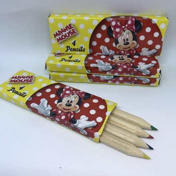 Disney - Minnie Mouse Set 4 Creioane Colorate Mici %n Cutie (48 buc.)