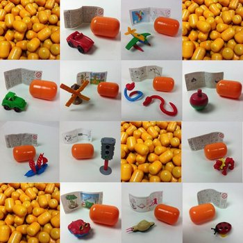 Mix Capsule Ouă cu Surprize și Jucării (100 buc.)