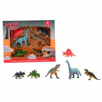 ANIMAL WORLD - Set de Joacă Dinozauri (6 Figurine)