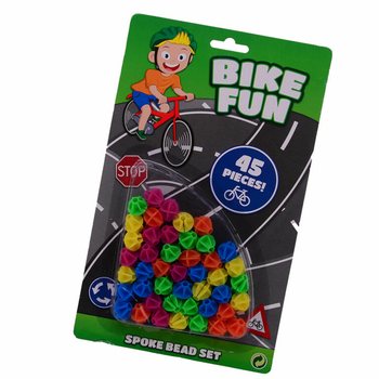 BIKE FUN - 45x MĂRGELE DE SPIȚE PENTRU BICICLETĂ PE CARTON (1 buc.)