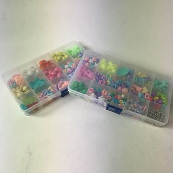 SET MĂRGELE &Icirc;N CUTIE DE DEPOZITARE - MIX CULORI (12 buc.)