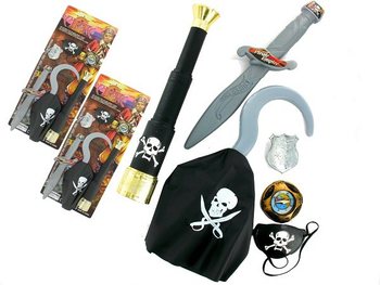 Set de Pirat pe Card - Model 1 (6 buc.)