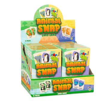 JOC DE CĂRȚI ANIMAL SNAP - JOC CU ANIMALE 36 CĂRȚI - ÎN DISPLAY (12 buc.)