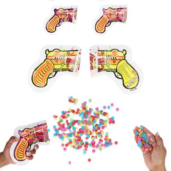 Pistol cu Confeti Auto-gonflabil (100 buc.)