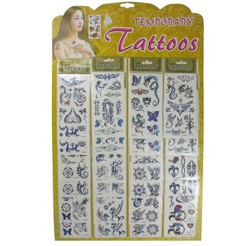 TATUAJE TEMPORARE PE CARTON (24 buc.)