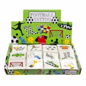 Tatuaje Fun Fotbal - Display cu 48 de pachete (12 tatuaje per pachet)