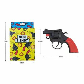 Pistol cu Capse 8 Focuri &icirc;n Cutie - Culori (6 buc.)