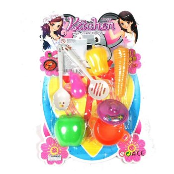 Set de joacă bucătărie pentru copii pe carton (6 piese)