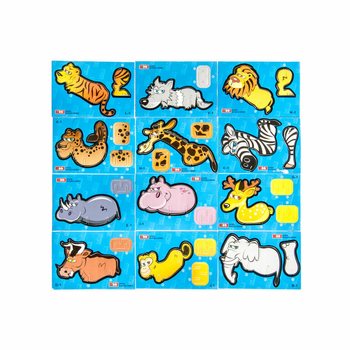 Puzzle 3D Animale Sălbatice (48 buc.)