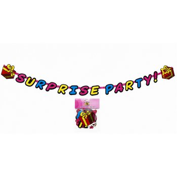 GHIRLANDĂ SURPRISE PARTY - LUNGIME: 180 CM (6 buc.)
