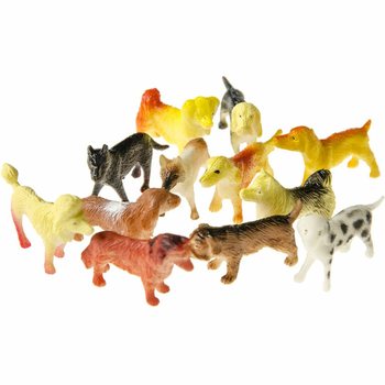 Set 12 Figurine de Jucărie C&acirc;ini și Pisici