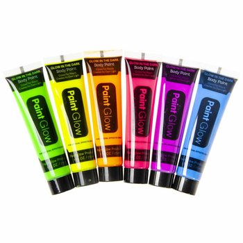 Vopsea de Față NEON Glow in the Dark - Activă UV (Display 24 buc)