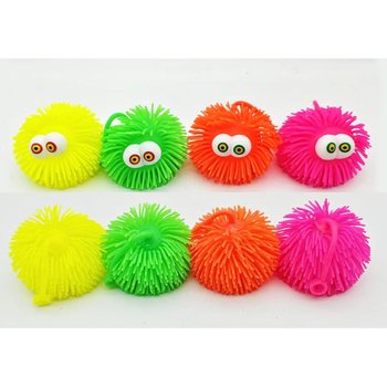 MINGE PUFFER CU OCHI - 10CM - &Icirc;N DISPLAY (12 buc)