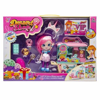 SET DE JOACĂ MAGAZIN DE GOGOȘI CU PĂPUȘĂ ȘI MULTE ACCESORII - ÎN CUTIE CADOU DE LUX (1 buc.)