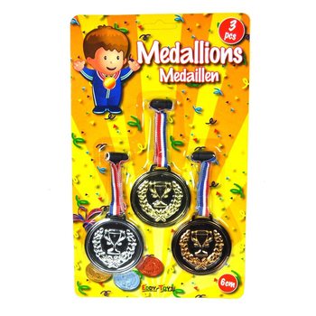 Set de 3 medalii pe carton (12 buc.)