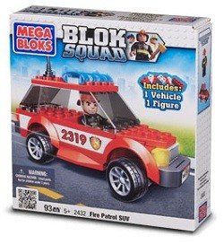 MEGABLOKS BLOK SQUAD SUV DE POMPIERI - 2432 (2 buc.)
