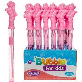 Baghetă Mare Baloane de Săpun Cal 38 cm în Display (24 buc)