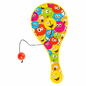 PALETĂ CU MINGE PE ELASTIC - MODEL: SMILEY (48 buc.)
