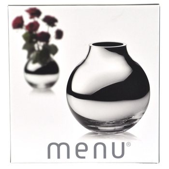 MENU Vază Rotundă Argintie | Vază Sferică de Lux B2B