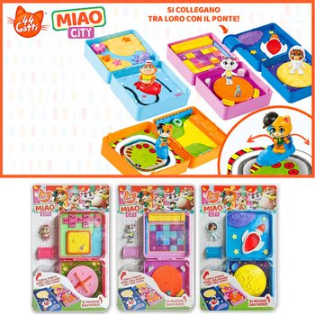 44CATS MIAO CITY PE BLISTER - DIM: 18x4x28 CM - MIX MODELE (40 buc.)