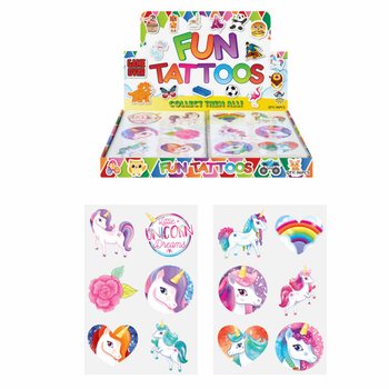 Fun Tattoos: Display Unicorn (96 bucăți)