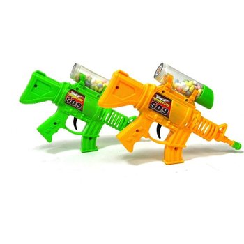 ARMĂ DE JUCĂRIE CU ZDRĂNITOARE ȘI BOMBOANE (12 buc.)