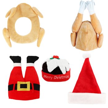 MIX CĂCIULI DE CRĂCIUN AMUZANTE DELUXE - XMAS CAPS (6 buc.)