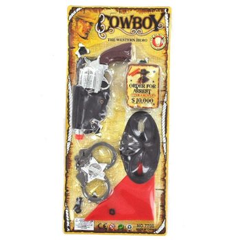 Set de cowboy pe card - Model 6 (3 piese)