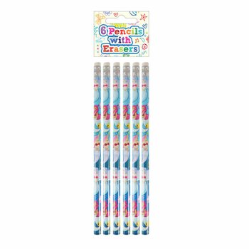 Set 6 Creioane Sirenă cu Radieră - În Display (24 seturi)