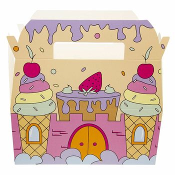 Cutie Meniu Copii Castelul de Gheață - 22,5 x 12 x 9,5 cm (24 buc.)