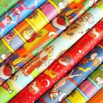 Role Hârtie de Împachetat Sfântul Nicolae Sinterklaas 250 x 50 cm (5 buc.)