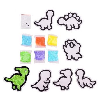 STICKERE DINO - SET FOAM PUTTY - CREEAZĂ PROPRIILE STICKERE DINO DIN SPUMĂ (24 buc.)