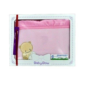 PĂTURĂ POLAR BABY BOW - ROZ