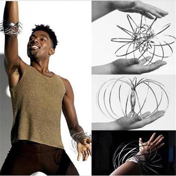 Magic Rings / Flow Rings - Inel Magic 3D Kinetic - ARGINTIU | &Icirc;N CUTIE (10 buc.)