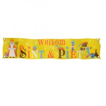 BANNER DE BUN VENIT SINTERKLAAS & PIET XXL 300 X 60 CM (7 buc.)