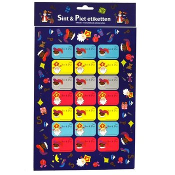 3 COLLI - ETICHETE CADOU SINTERKLAAS (12 buc.)