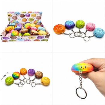 RAGE - BRELOCURI SQUISHY GĂLUȘTE - MIX CULORI - &Icirc;N DISPLAY (24 buc.)