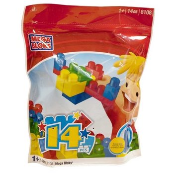 Mega Bloks 8108 - Sac cu blocuri mari de construit (14 piese)