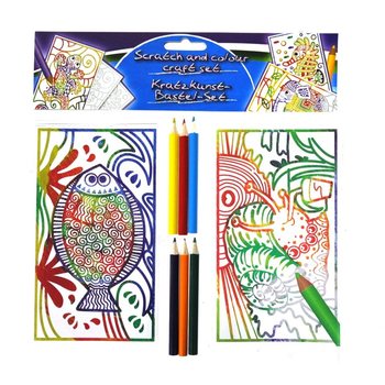 Set de răzuit și colorat din 8 piese (24 buc.)